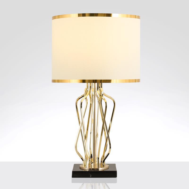 Luxury Gold Table Lamp – Modern Bedside & Living Room Lighting