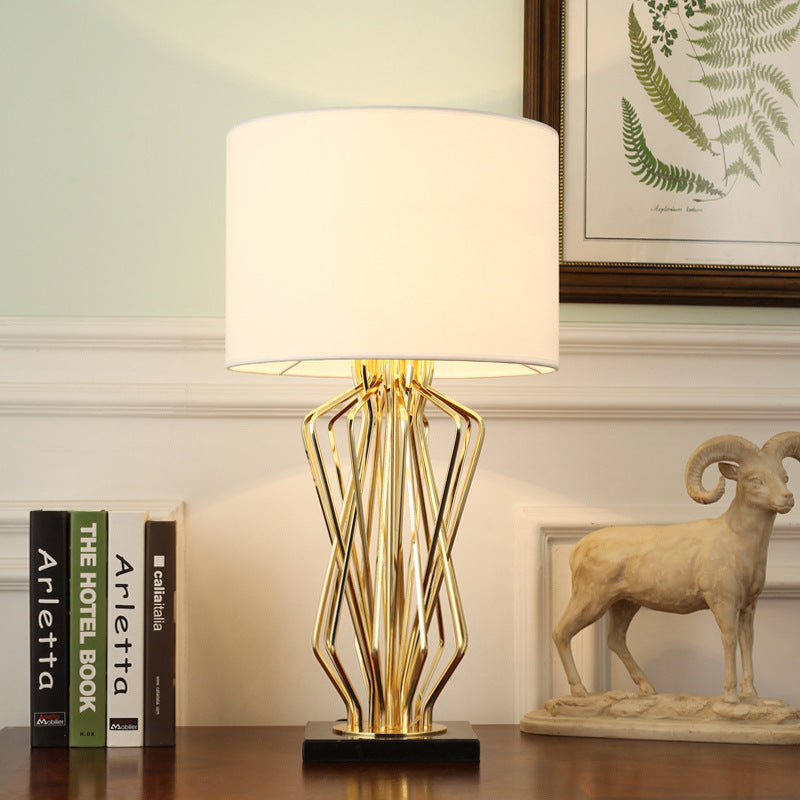 Luxury Gold Table Lamp – Modern Bedside & Living Room Lighting