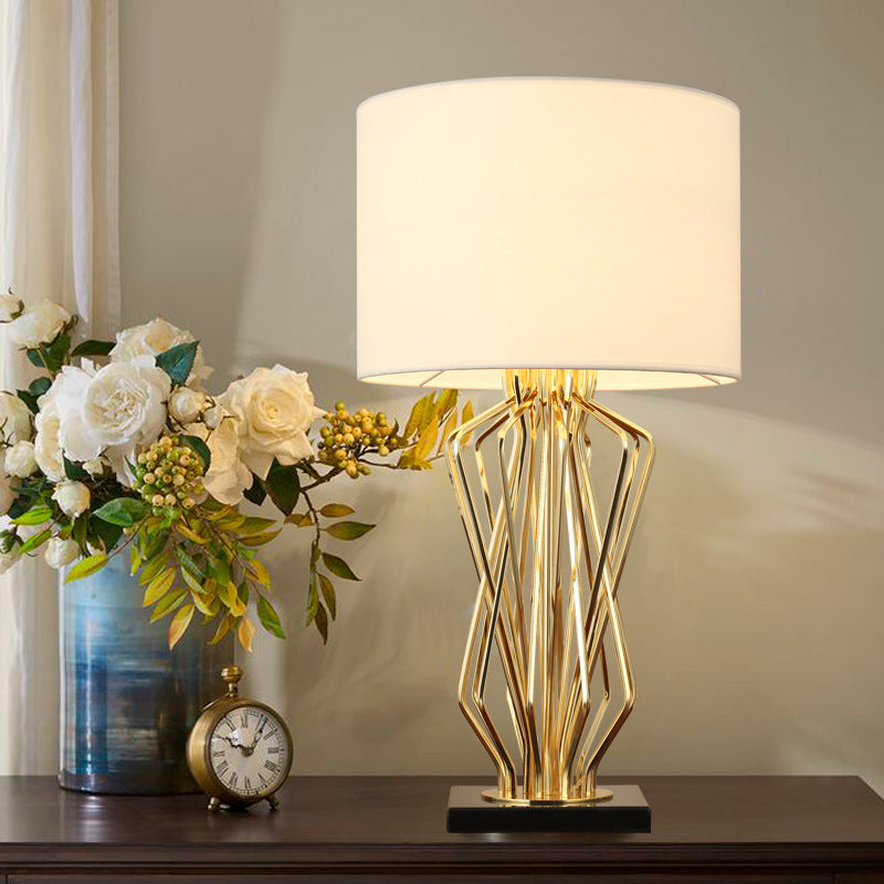 Luxury Gold Table Lamp – Modern Bedside & Living Room Lighting