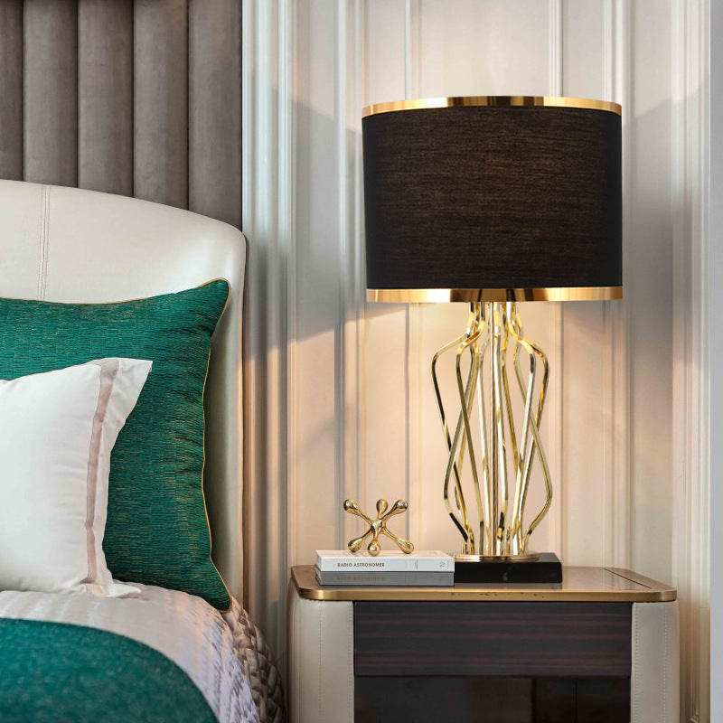 Luxury Gold Table Lamp – Modern Bedside & Living Room Lighting