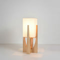 Japanese Walnut Floor Lamp – Minimalist Solid Wood Standing Light