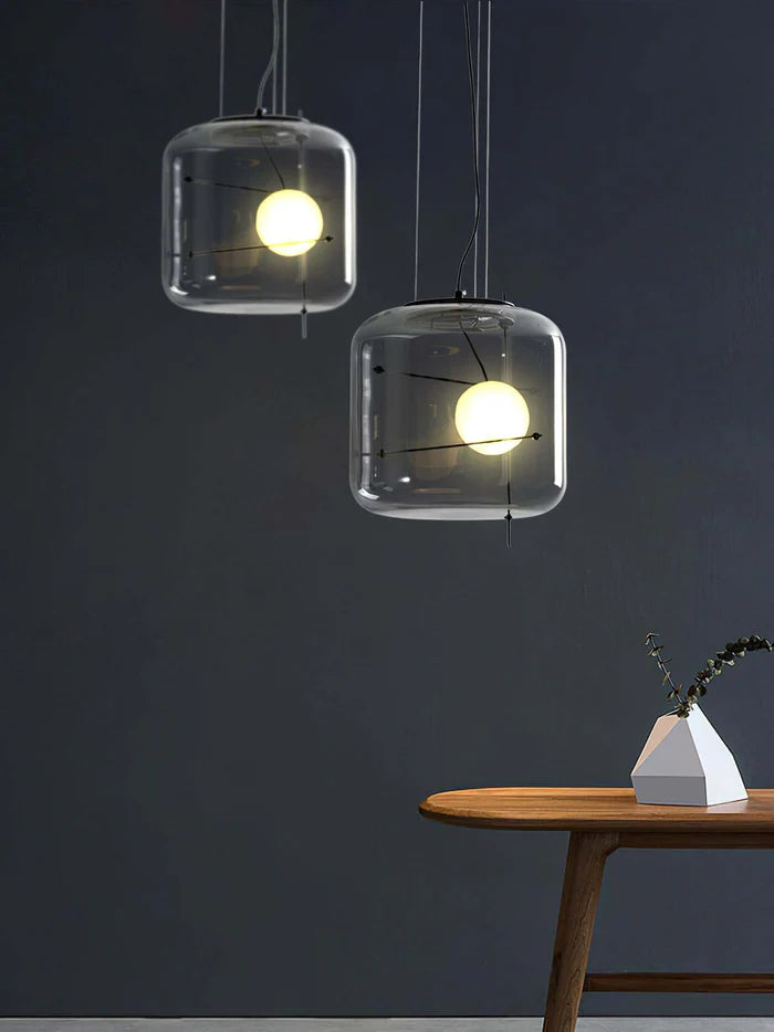Modern Glass Pendant Light – Contemporary Ceiling Hanging Lamp
