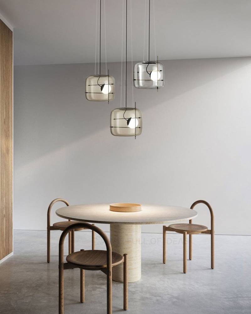 Modern Glass Pendant Light – Contemporary Ceiling Hanging Lamp
