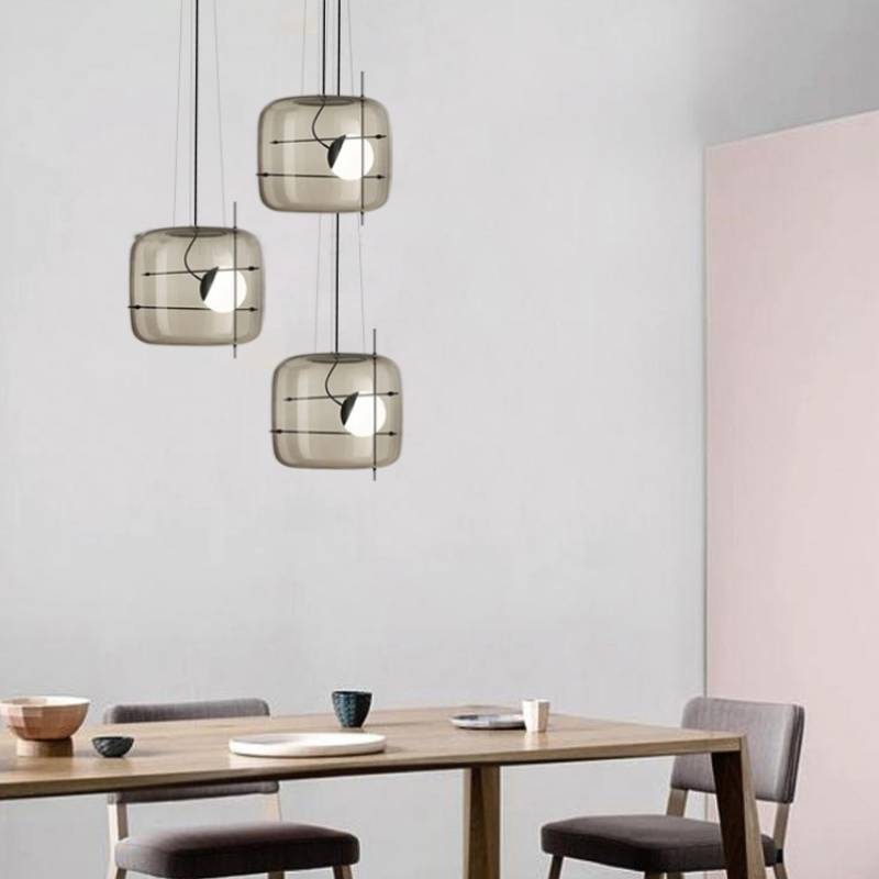 Modern Glass Pendant Light – Contemporary Ceiling Hanging Lamp