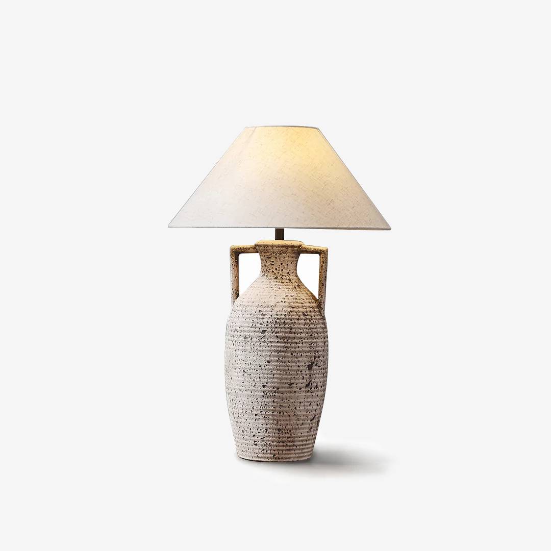 Textured Ceramic Table Lamp – Warm Ambient Lighting for Home Décor
