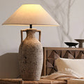 Textured Ceramic Table Lamp – Warm Ambient Lighting for Home Décor