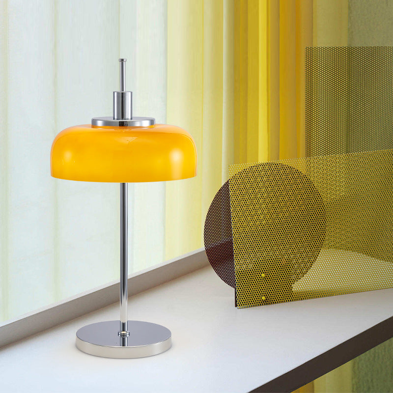 Modern Dome Table Lamp – Minimalist Metal & Glass Design for Home Interiors
