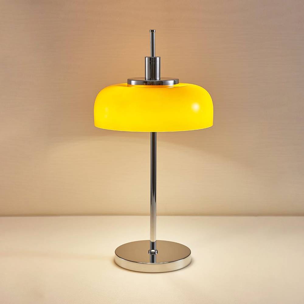 Modern Dome Table Lamp – Minimalist Metal & Glass Design for Home Interiors