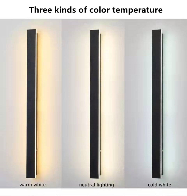 Modern LED Strip Wall Light – Minimalist Outdoor & Indoor Lighting