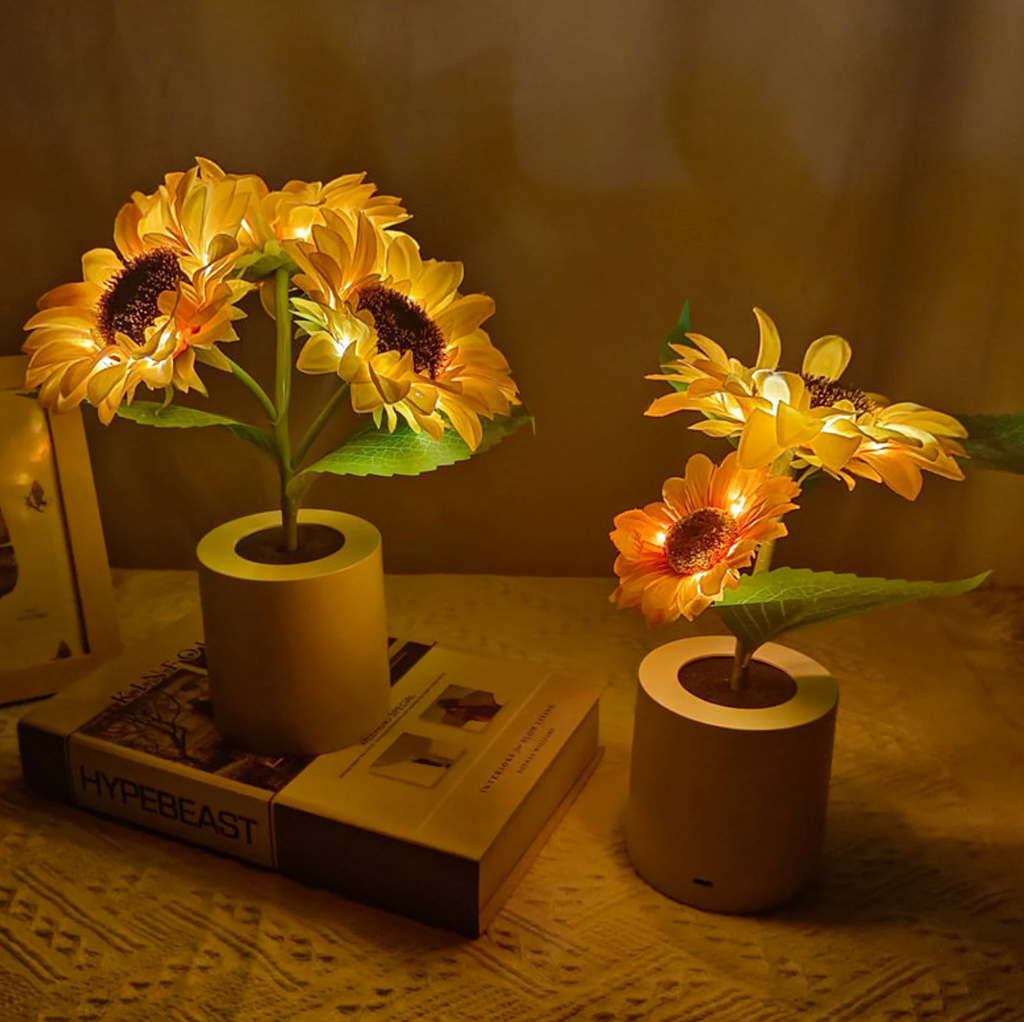 Sunflower Lamp | Cosy, Cordless Light for Any Room