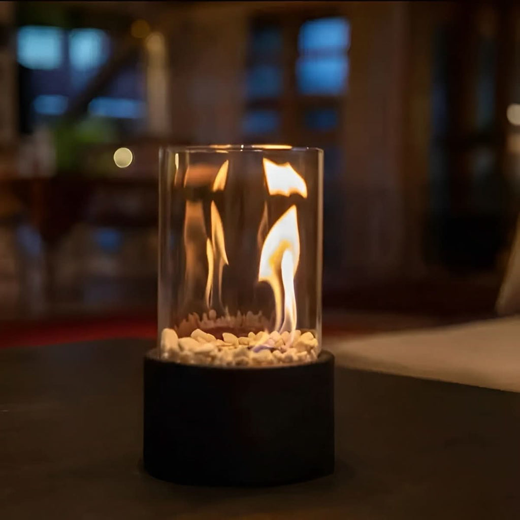 Smokeless Tabletop Fireplace – Modern Indoor & Outdoor Decorative Flame