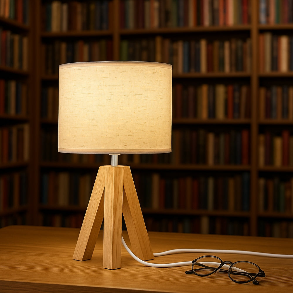 Minimalist Table Lamp with Elegant Tripod Stand