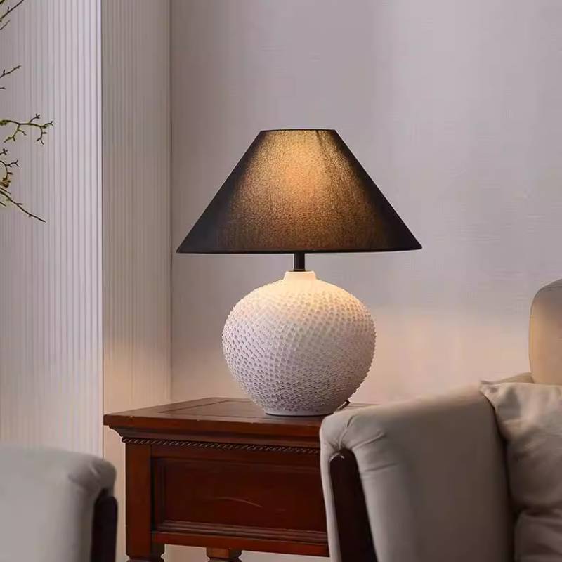 Modern Ceramic Ball Table Lamp – Soft Ambient Lighting for Bedrooms