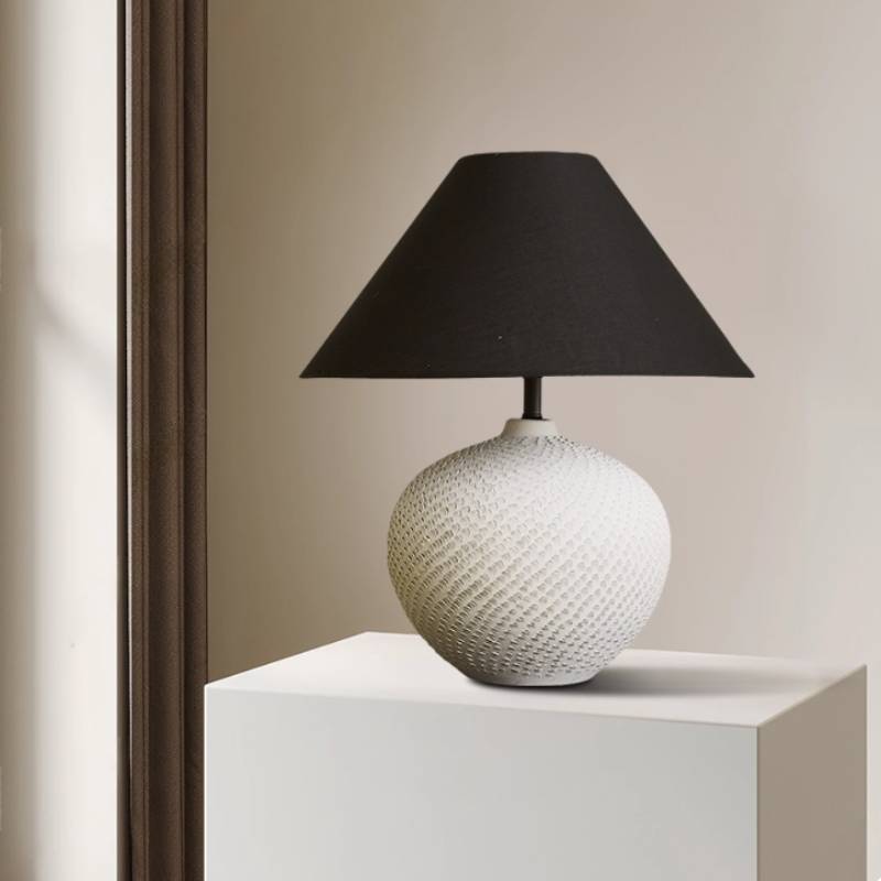 Modern Ceramic Ball Table Lamp – Soft Ambient Lighting for Bedrooms