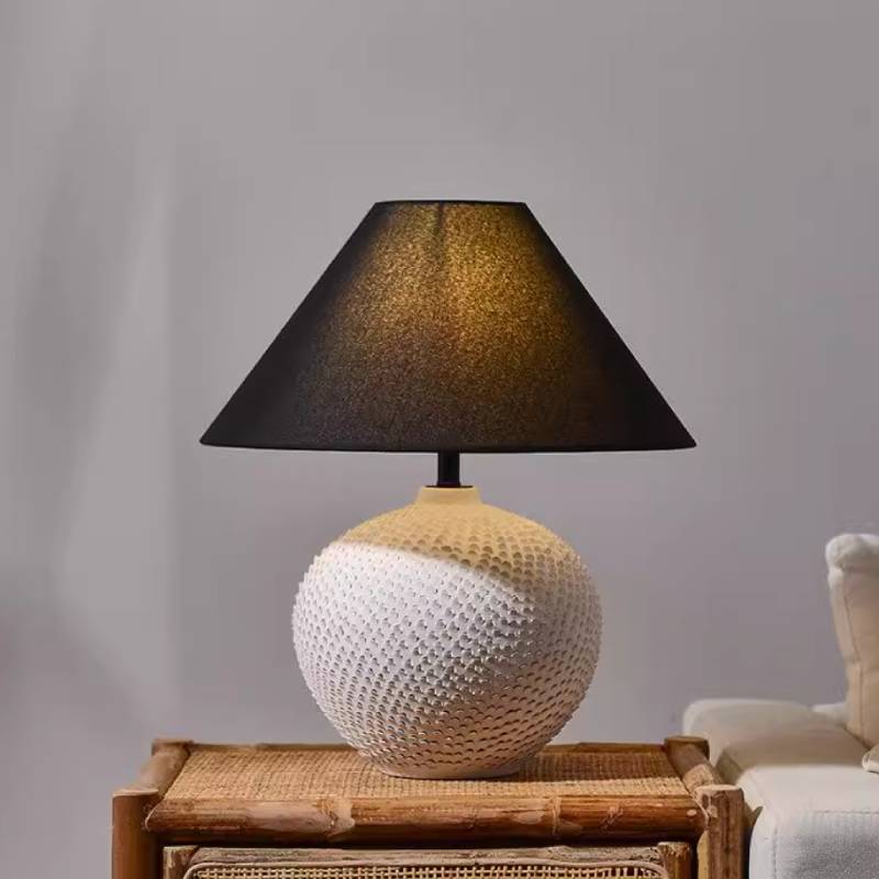 Modern Ceramic Ball Table Lamp – Soft Ambient Lighting for Bedrooms