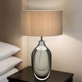 Modern Glass Table Lamp – Soft Ambient Lighting for Bedroom & Living Room