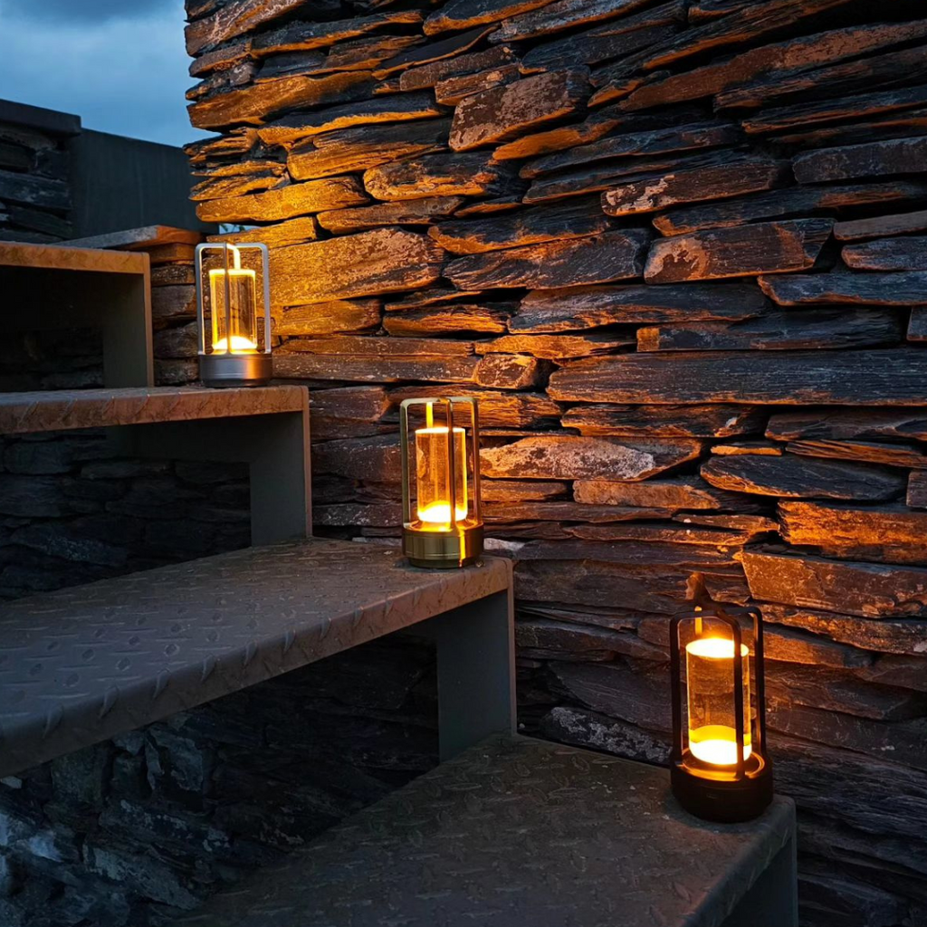 Modern Lantern Lamp | Portable Warm Light for Indoors & Outdoors