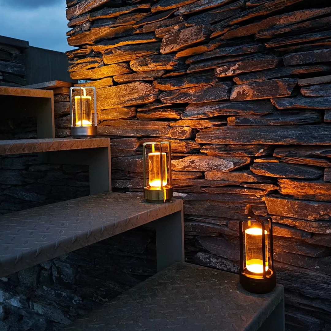 Modern Lantern Lamp | Portable Warm Light for Indoors & Outdoors
