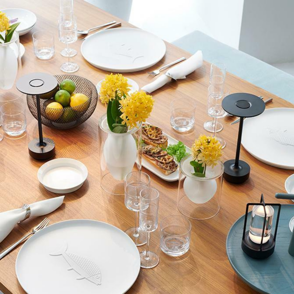 Rechargeable Cordless LED Table Lamp – Touch Dimming, Modern Metal Design