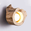 Modern Rustic Wood Ceiling Light – Hollow Log Design