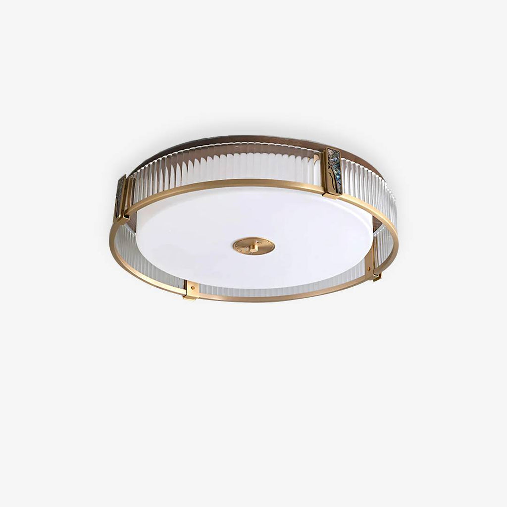 Modern Bedroom Ceiling Light – Elegant Brass LED Lamp