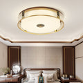 Modern Bedroom Ceiling Light – Elegant Brass LED Lamp
