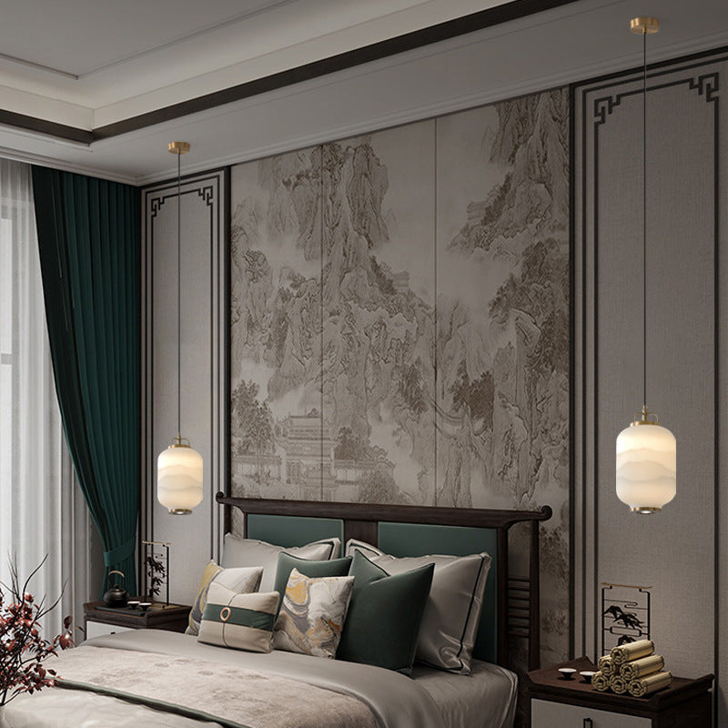 Frosted Glass Pendant Light – Modern Decorative Ceiling Lamp