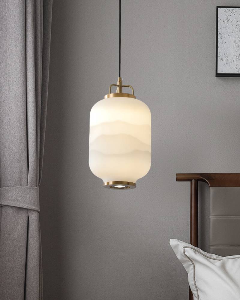 Frosted Glass Pendant Light – Modern Decorative Ceiling Lamp