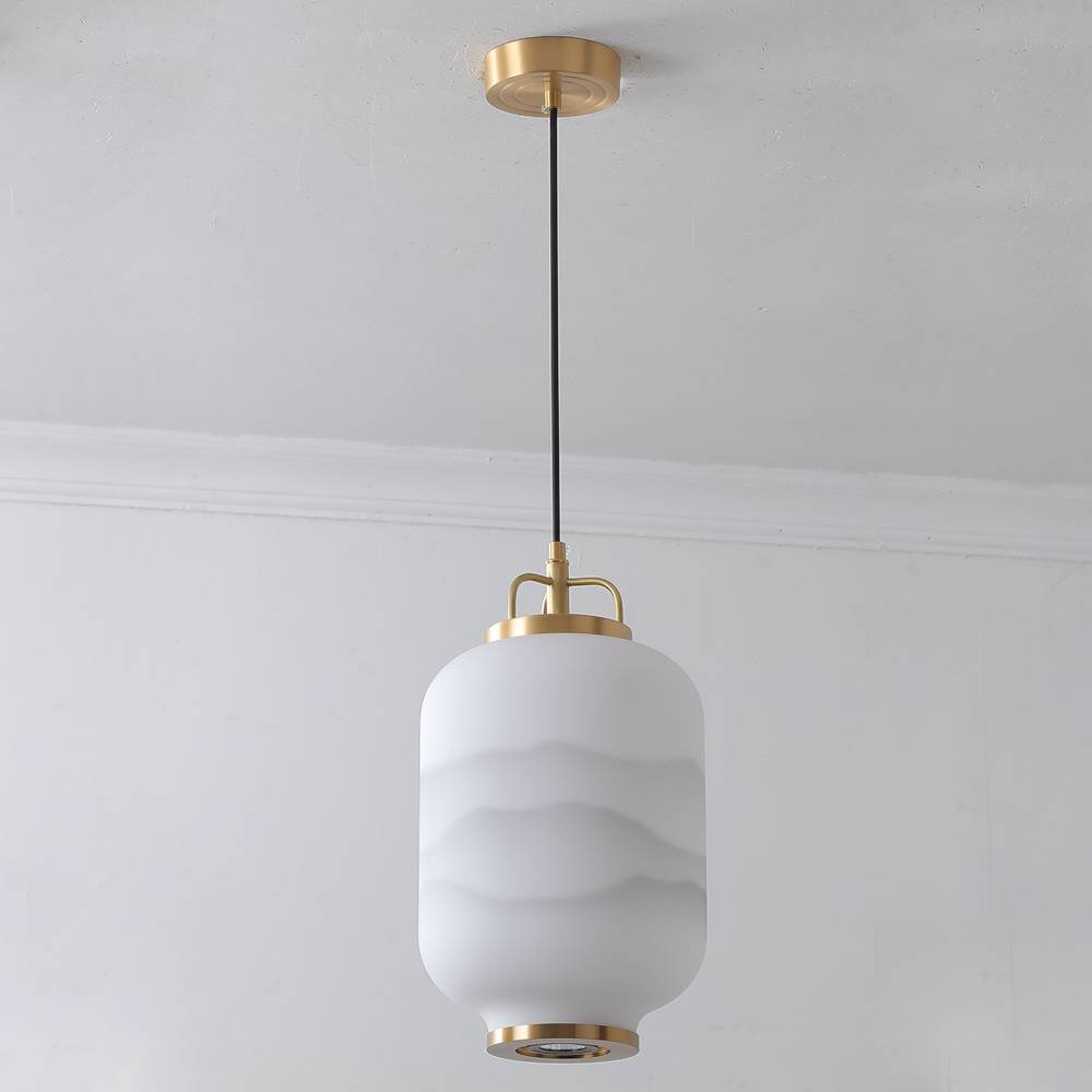 Frosted Glass Pendant Light – Modern Decorative Ceiling Lamp