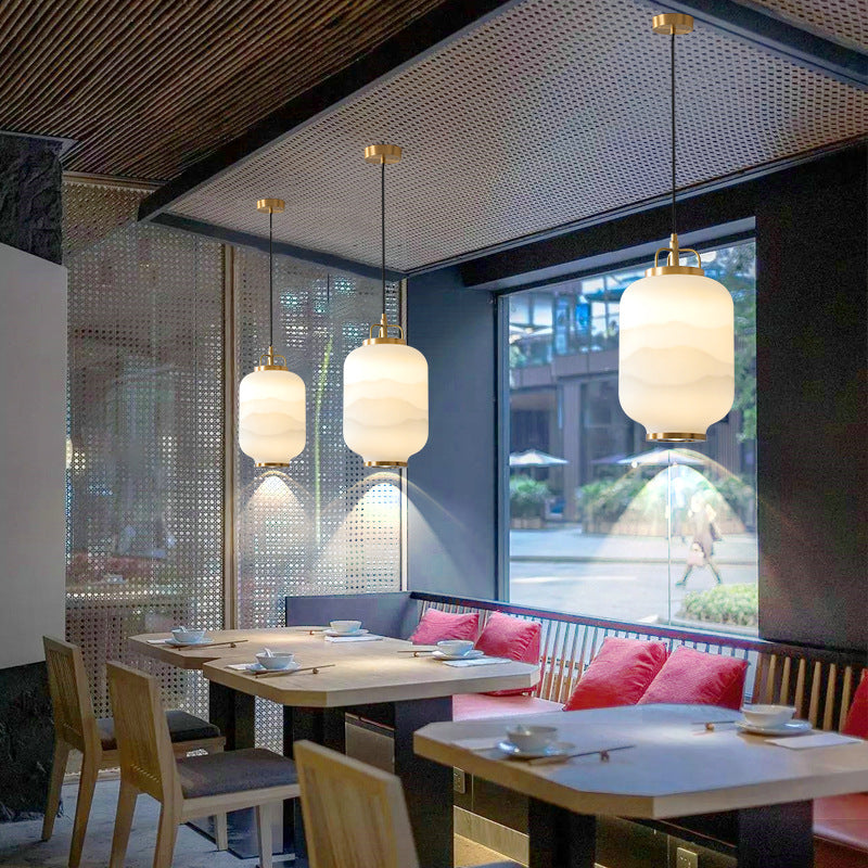 Frosted Glass Pendant Light – Modern Decorative Ceiling Lamp