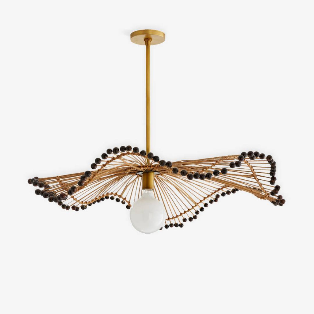 Woven Rattan Pendant Light – Sculptural Decorative Ceiling Fixture