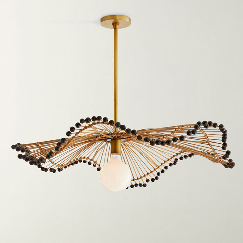 Woven Rattan Pendant Light – Sculptural Decorative Ceiling Fixture