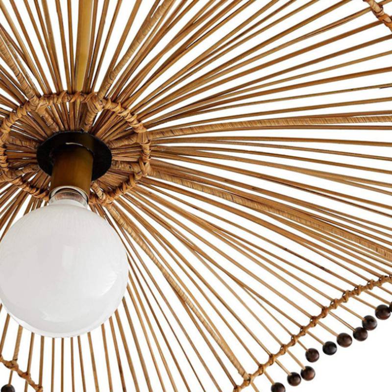 Woven Rattan Pendant Light – Sculptural Decorative Ceiling Fixture