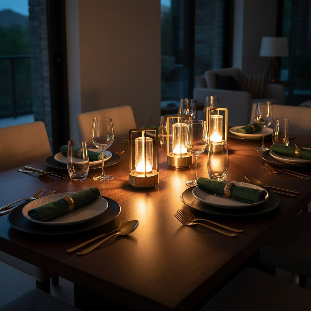 Modern Lantern Lamp | Portable Warm Light for Indoors & Outdoors