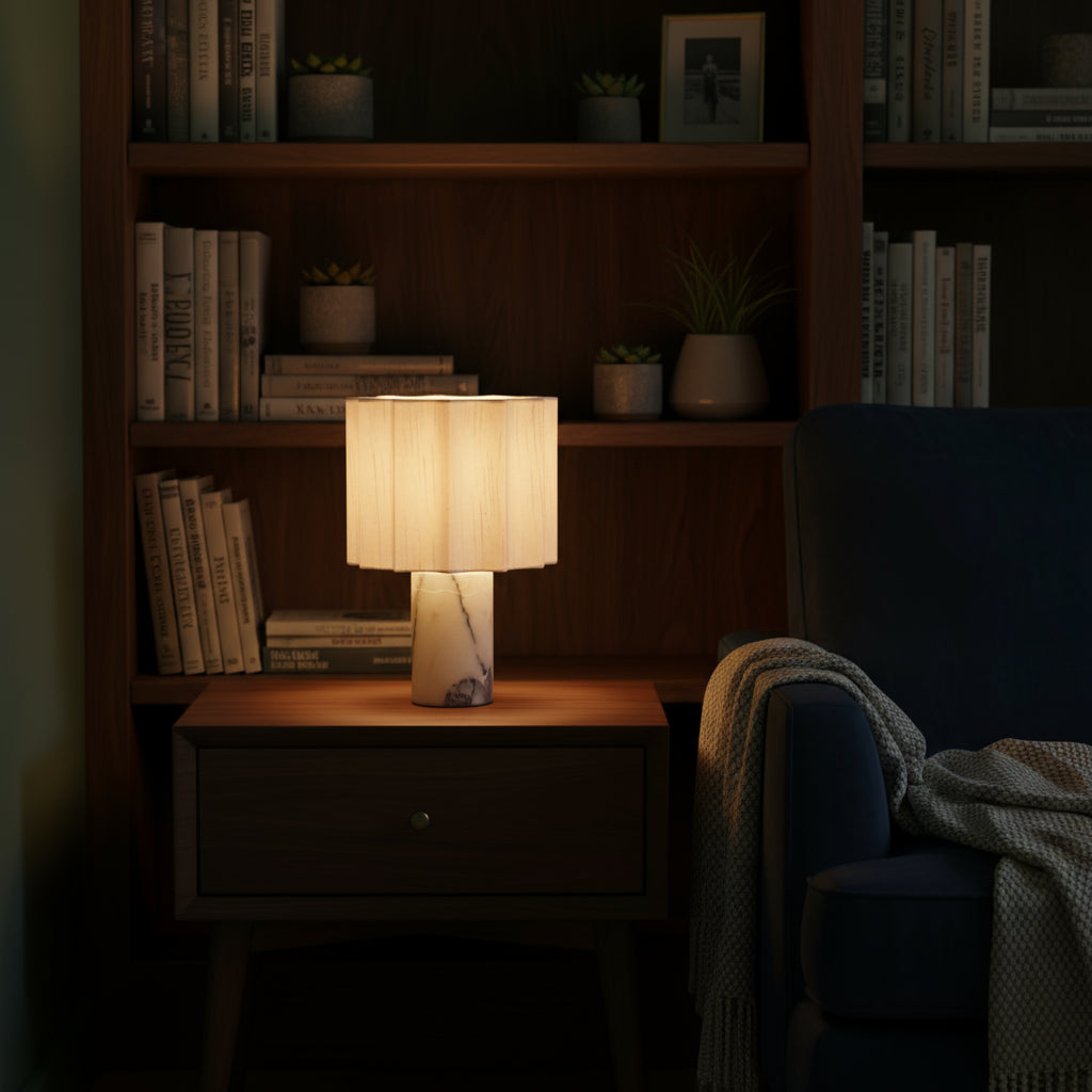 Marble Table Lamp – Modern Elegant Decorative Light