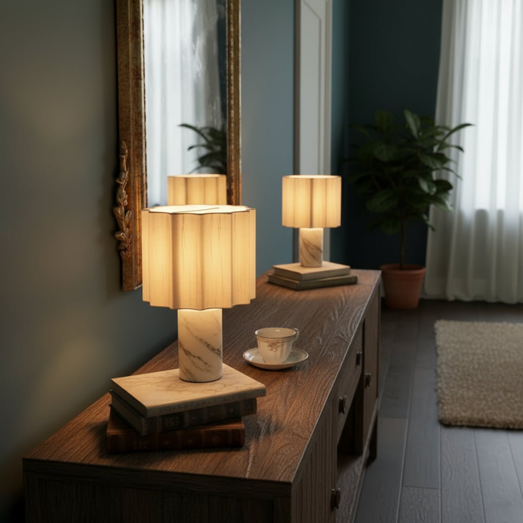 Marble Table Lamp – Modern Elegant Decorative Light