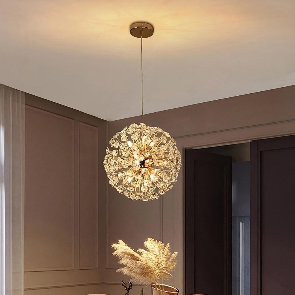 Crystal Burst Pendant Light – Modern Decorative Ceiling Chandelier
