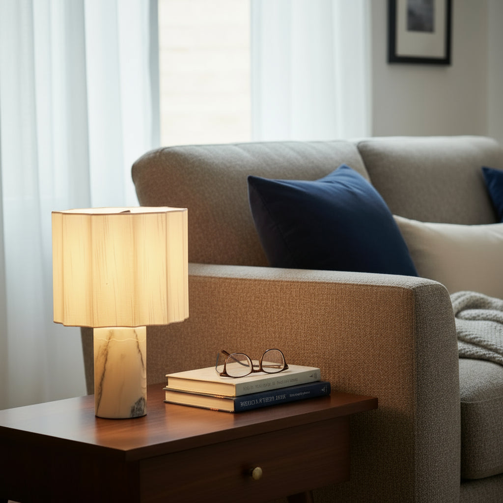 Marble Table Lamp – Modern Elegant Decorative Light