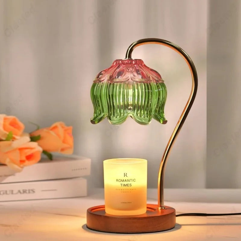 Petal-Shaped Candle Warmer – Minimalist Modern Candle Lamp