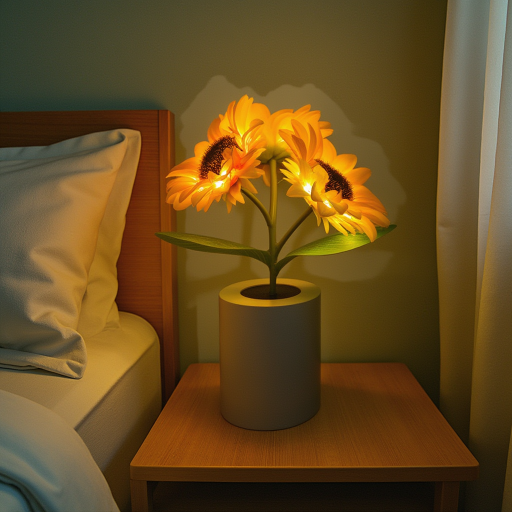 Sunflower Lamp | Cosy, Cordless Light for Any Room