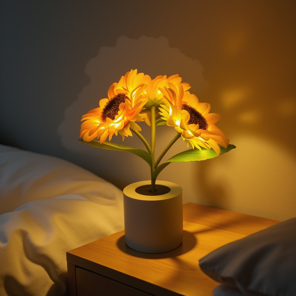 Sunflower Lamp | Cosy, Cordless Light for Any Room