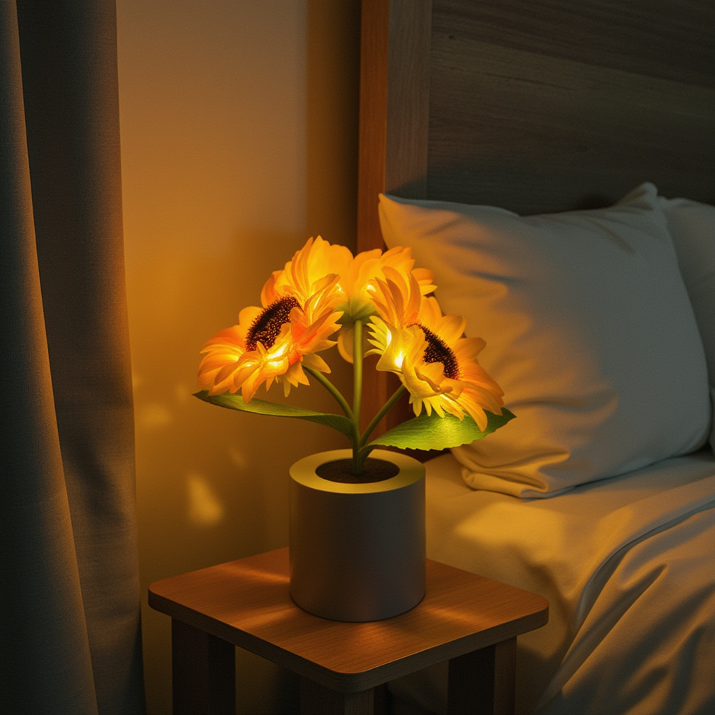 Sunflower Lamp | Cosy, Cordless Light for Any Room