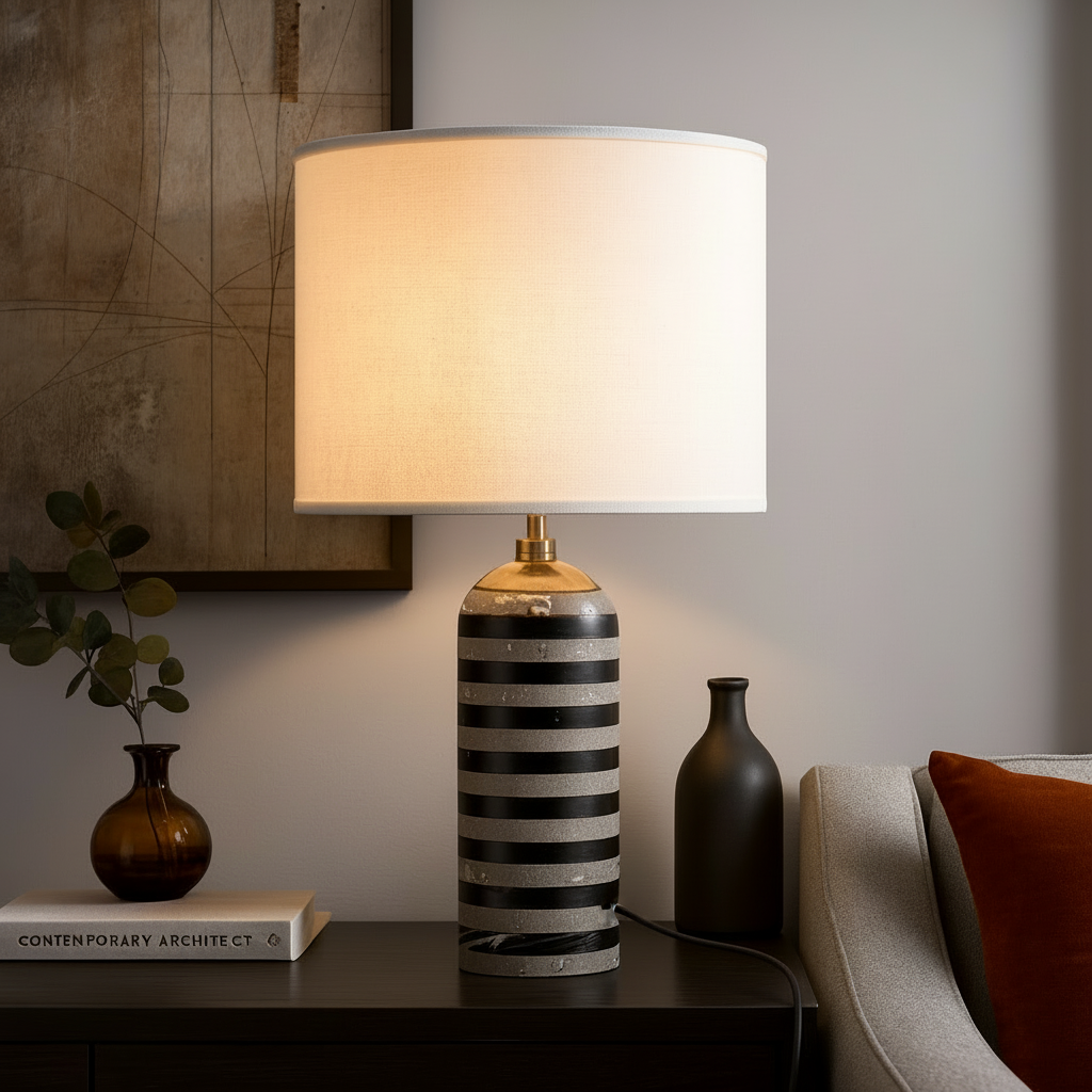 Luxury Marble Table Lamp – Modern Decorative Light