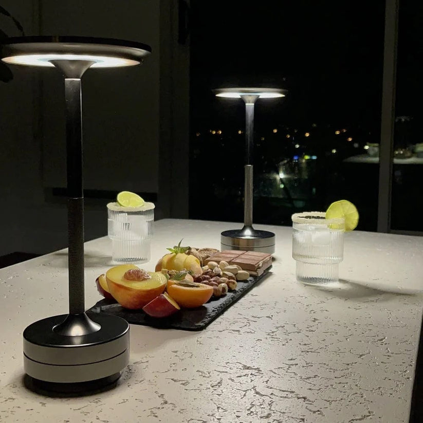 Rechargeable Cordless LED Table Lamp – Touch Dimming, Modern Metal Design