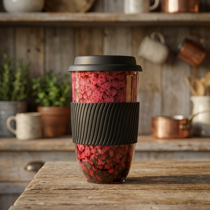 Vintage Rustic Marble Ceramic Travel Cup